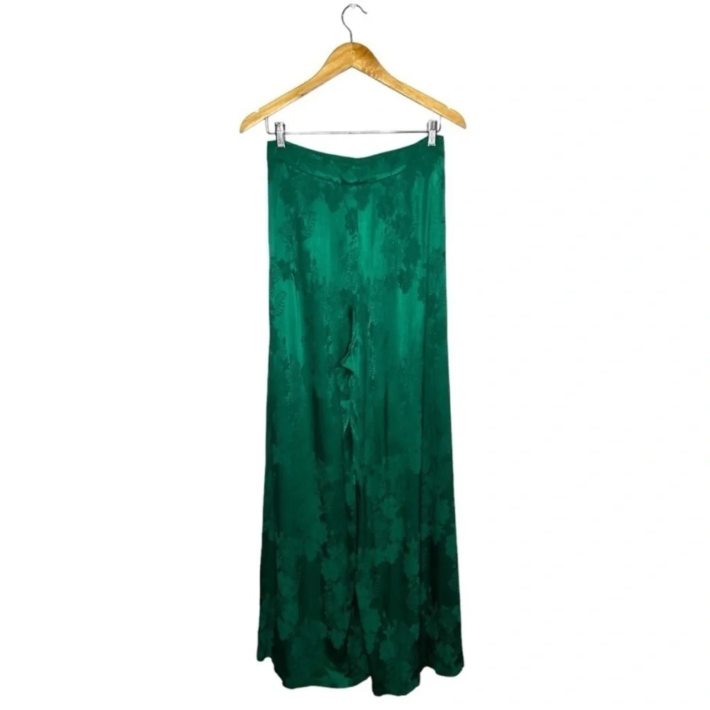 Tularossa Kelly Wrap Too and Sabra Wide Leg Trouser Pant Set Size M/L Green - Picture 9 of 15